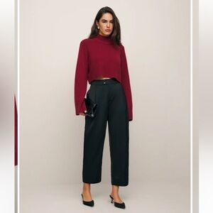 Reformation Gray Pant Black - Size 8